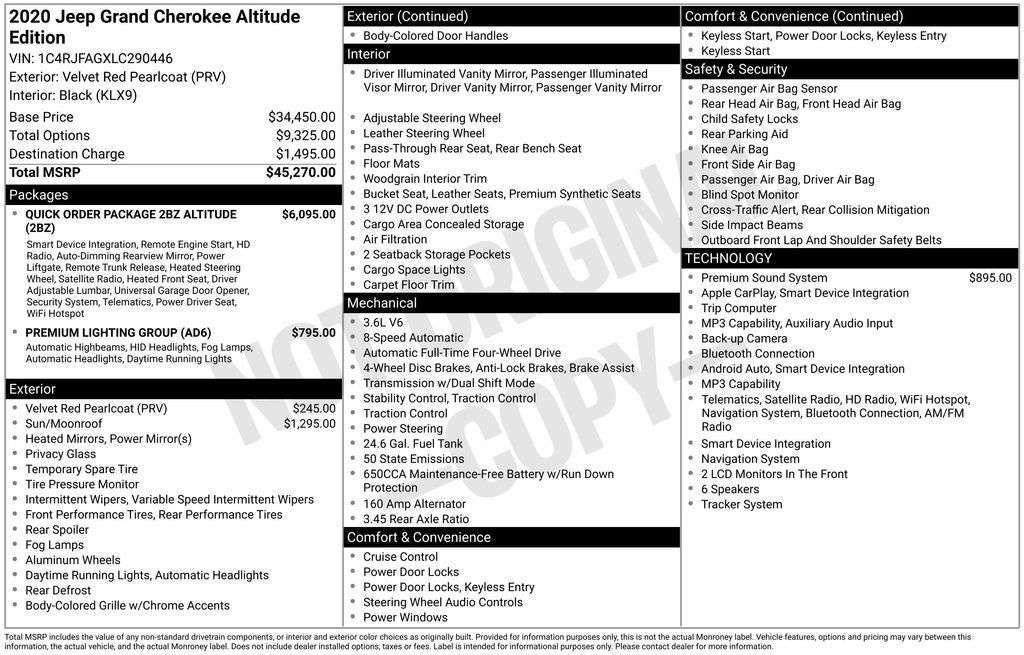 jeep grand cherokee 2020 1C4RJFAGXLC290446 image jeep grand cherokee 2020 1C4RJFAGXLC290446 image